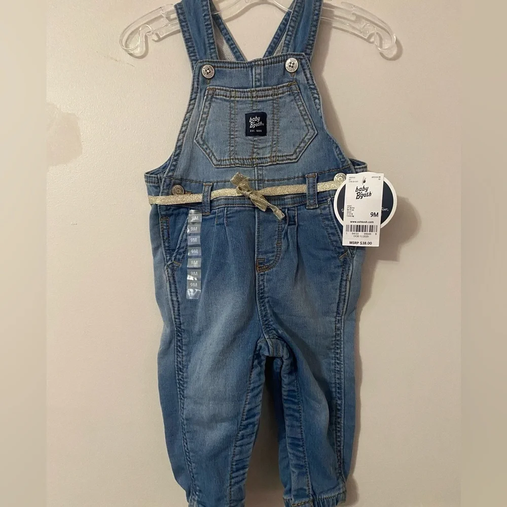 NWT Oshkosh B’Gosh Knit Denim Overalls